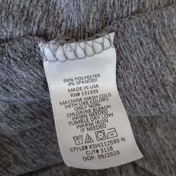 SOCIALITE Oversized Boxy Crop Hoodie Top Solid Grey Sz S - Picture 10 of 10